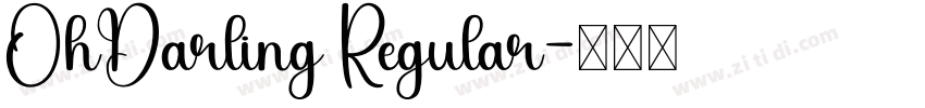 OhDarling Regular字体转换
